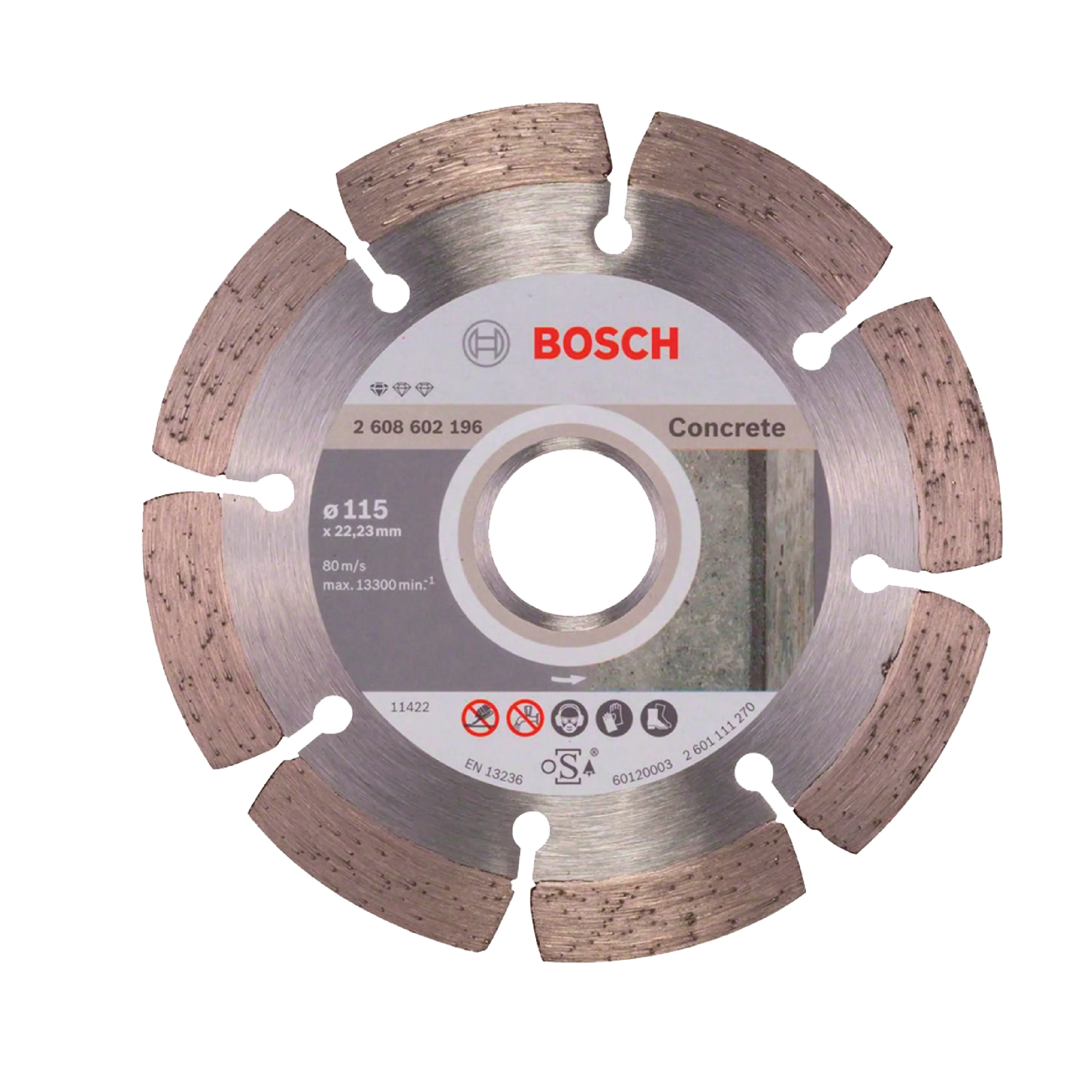 Disco Diamantado Standard for Concrete 115x22.23x1.6x10mm Bosch
